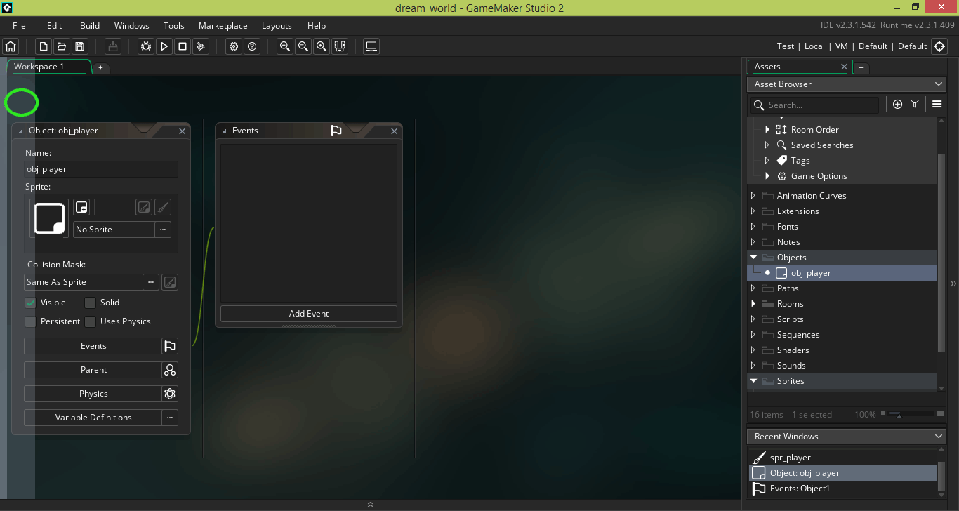 Game Maker Studio 2.3 - ������ ����� ������������� �� ������, �������� � ������� ������.