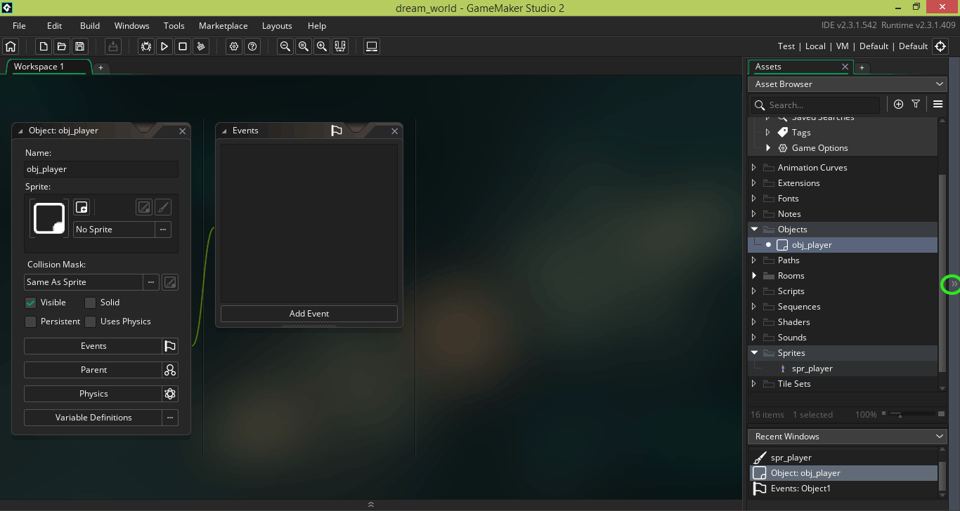 Game Maker Studio 2.3 - ��� ������ ����� �����������/������������� ��������� ������ ������������