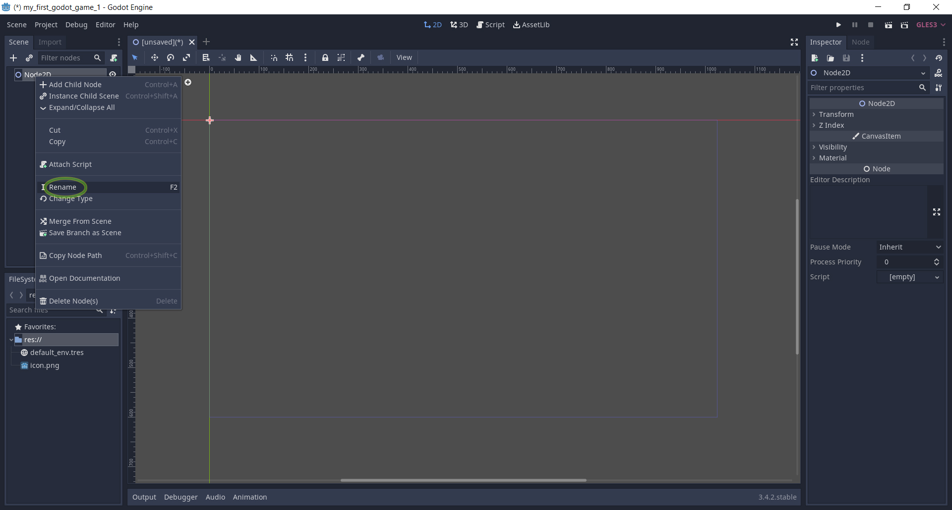 godot engine 3.4.2.stable.official - ������� ���� Base_game_scene