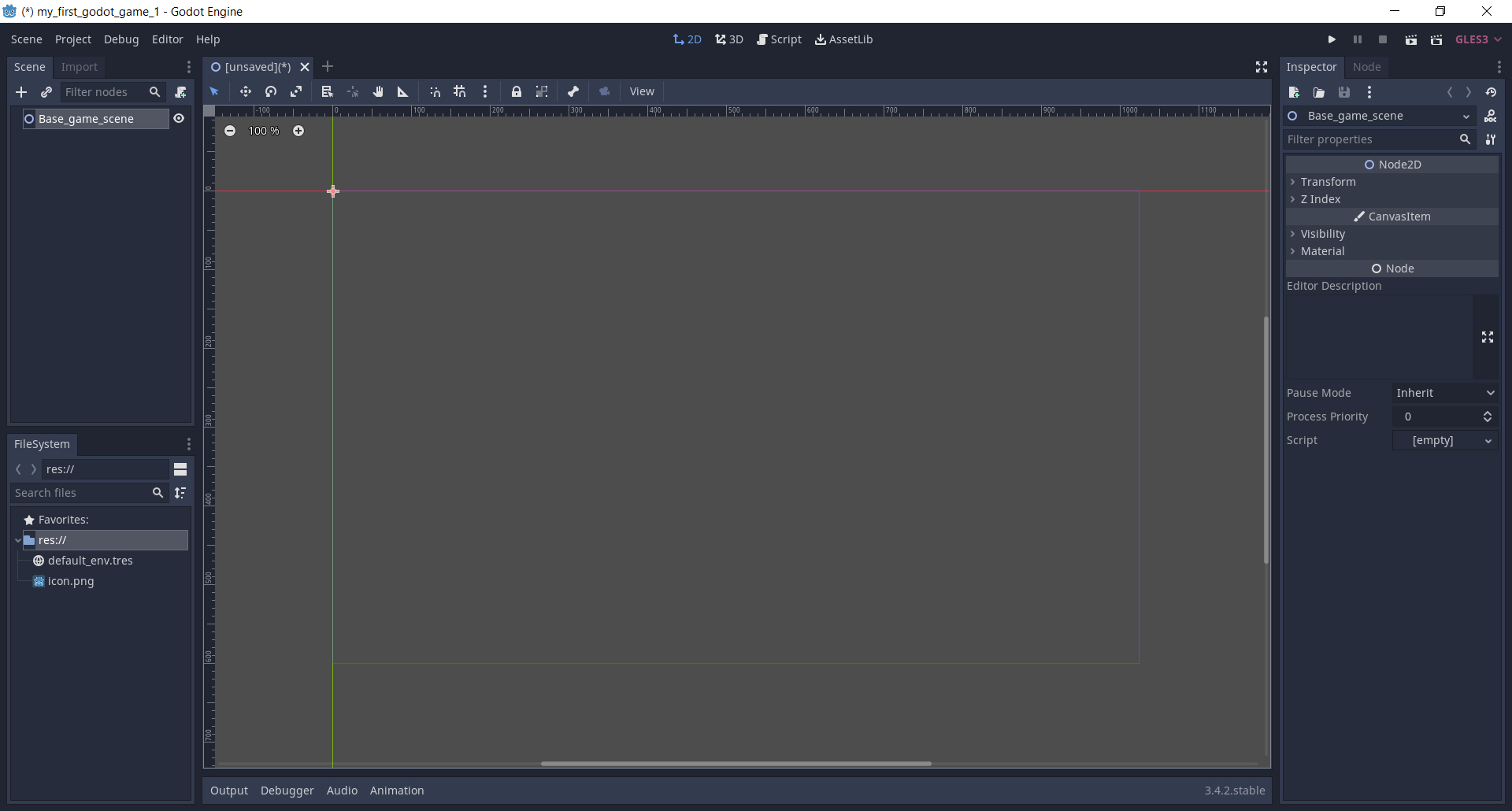 godot engine 3.4.2.stable.official - ������� ���� Base_game_scene