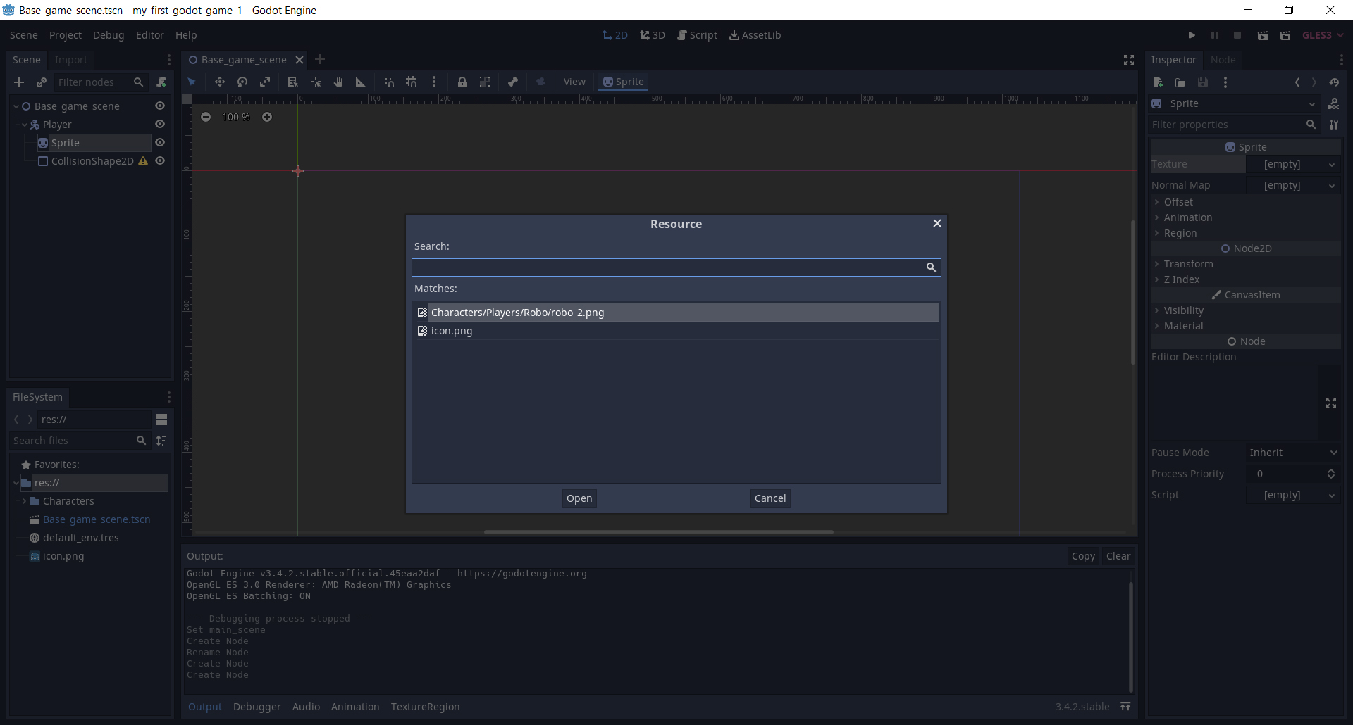 � ������ �������� �������� ���� (������) Sprite � ��� ���� ������ �������� Texture � Inspector (���������� ��������). � �������� ������� - Quick Load
