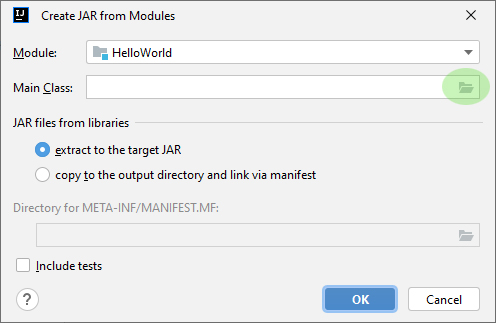 Hello World � IntelliJ 2022.2.3 Community - �������� jar ����� ��� ������� �� ������������ �������