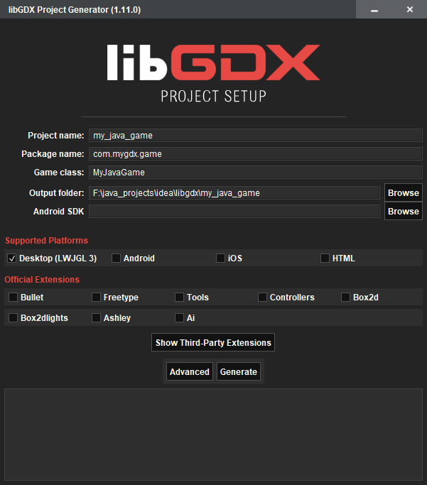�������� libgdx �������
