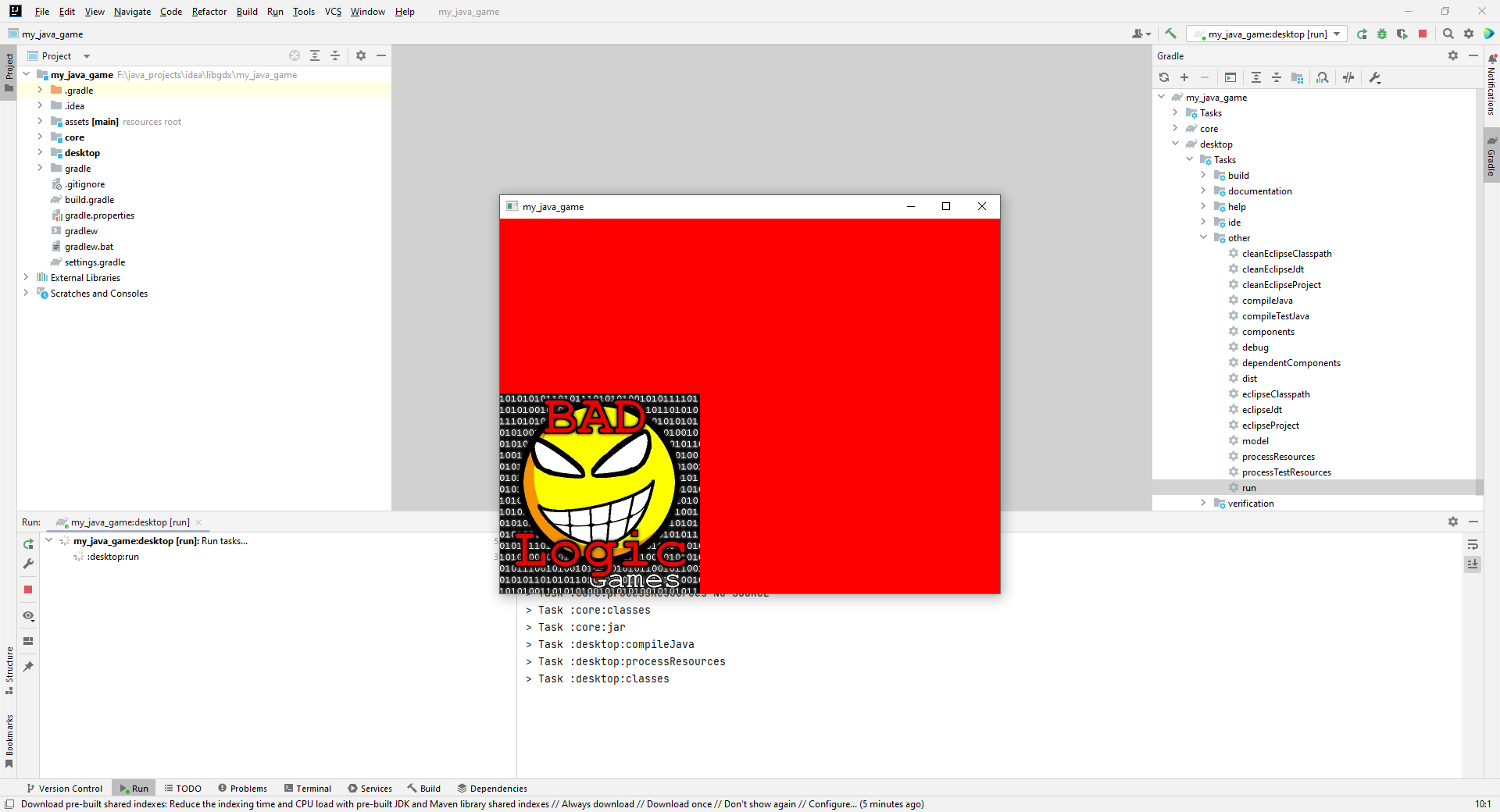 ��������� libgdx ������ �� intelliJ